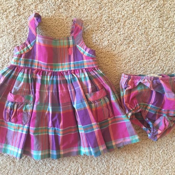Ralph Lauren Plaid dress-size 3 month - Picture 1 of 2
